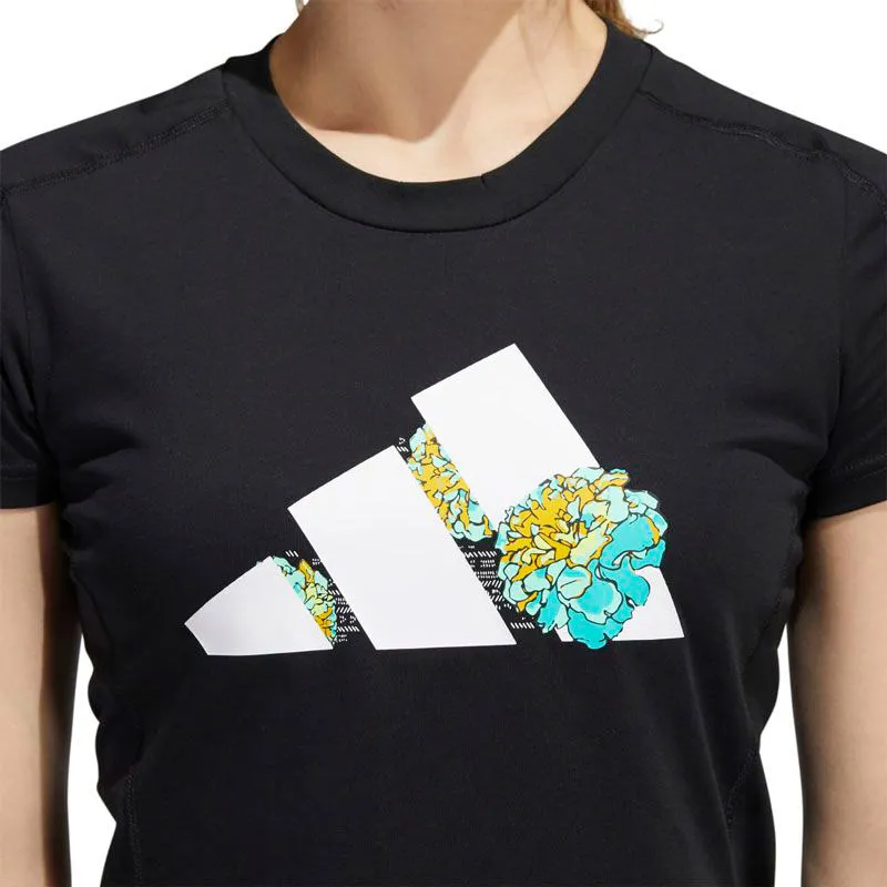 adidas Aeroready Flower Graphic Tee W