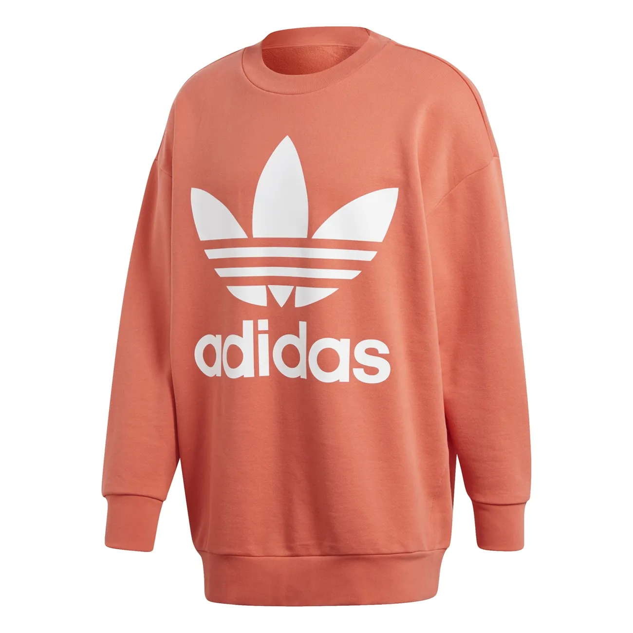 Adidas Originals Trefoil Oversized Crew (Trace Scarlet)