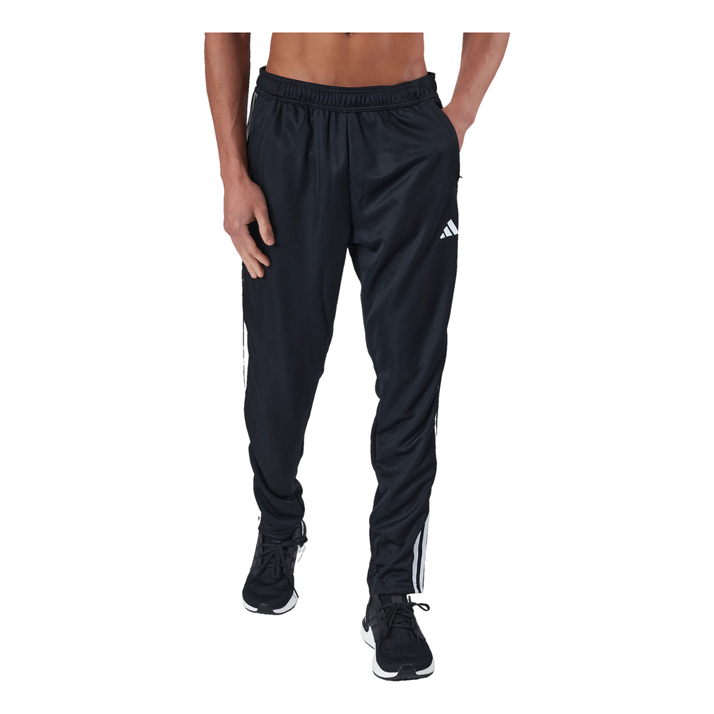 Adidas Train Essentials 3-Stripes Training Joggers Black / White