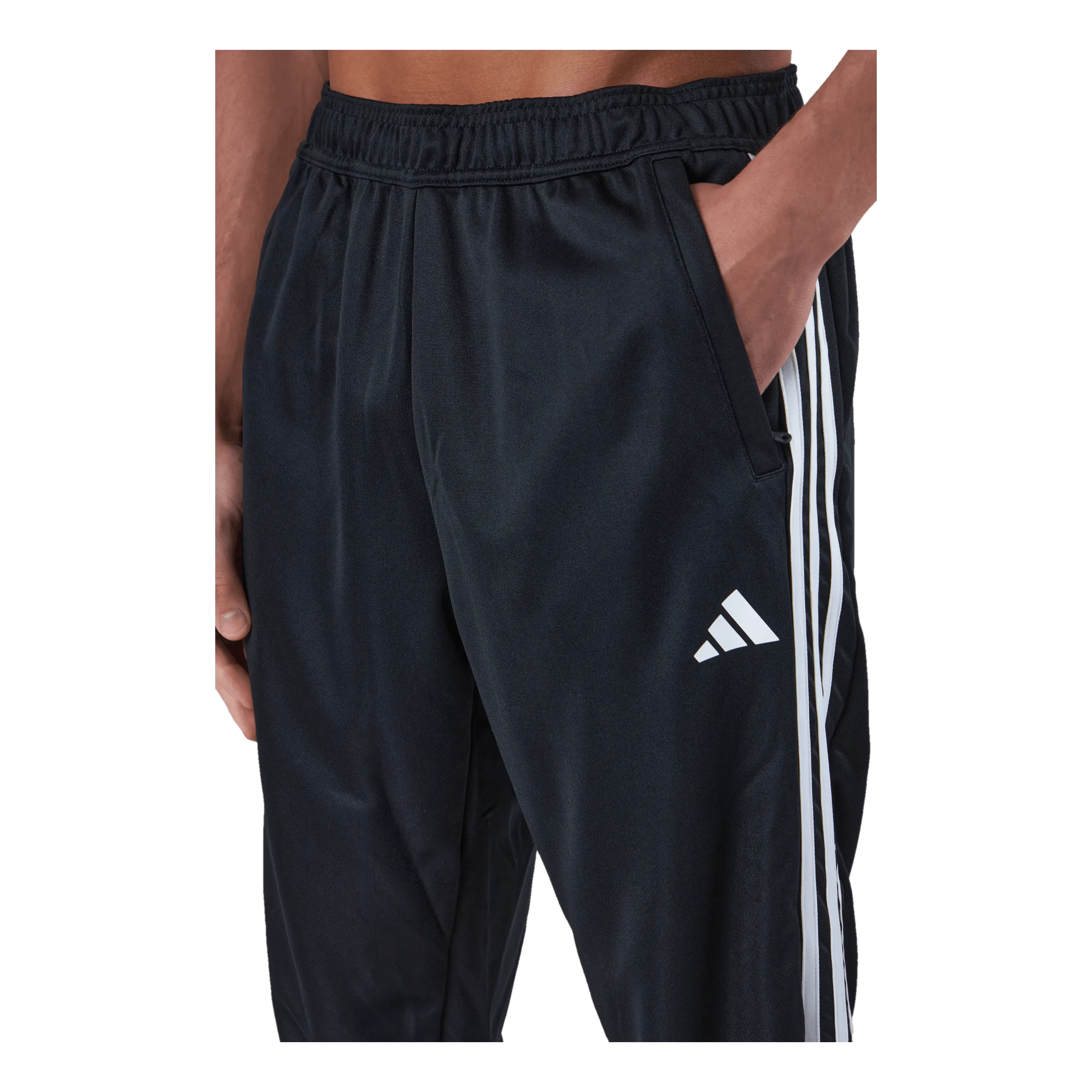 Adidas Train Essentials 3-Stripes Training Joggers Black / White