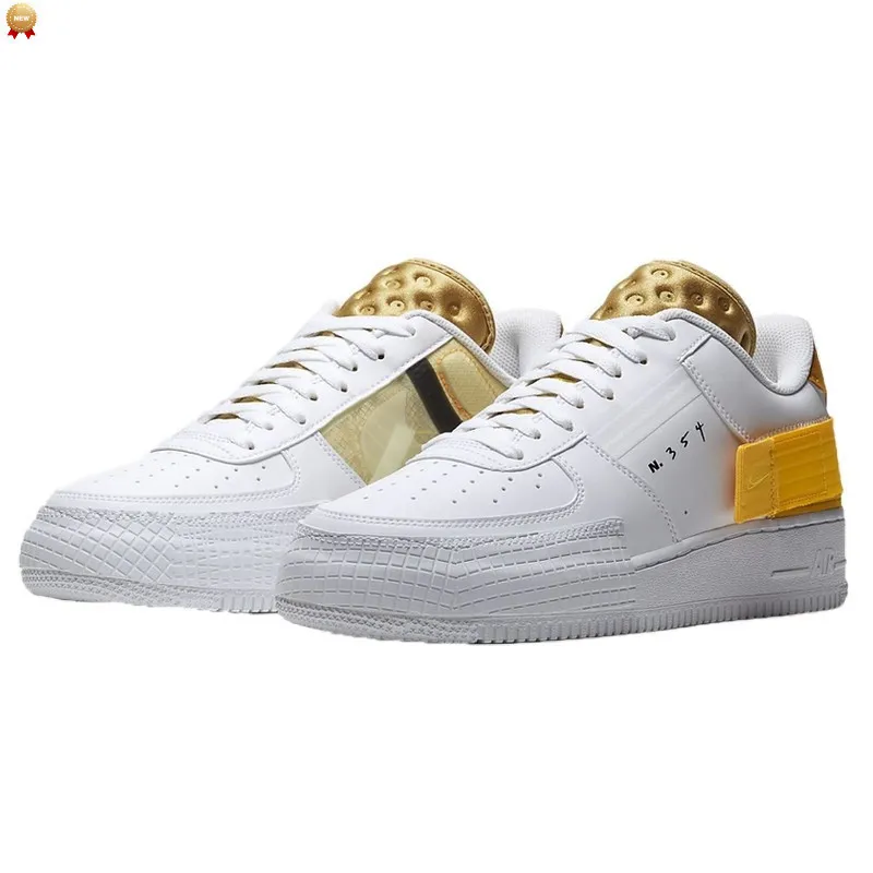 Air Force 1 Drop Type White Gold Yellow