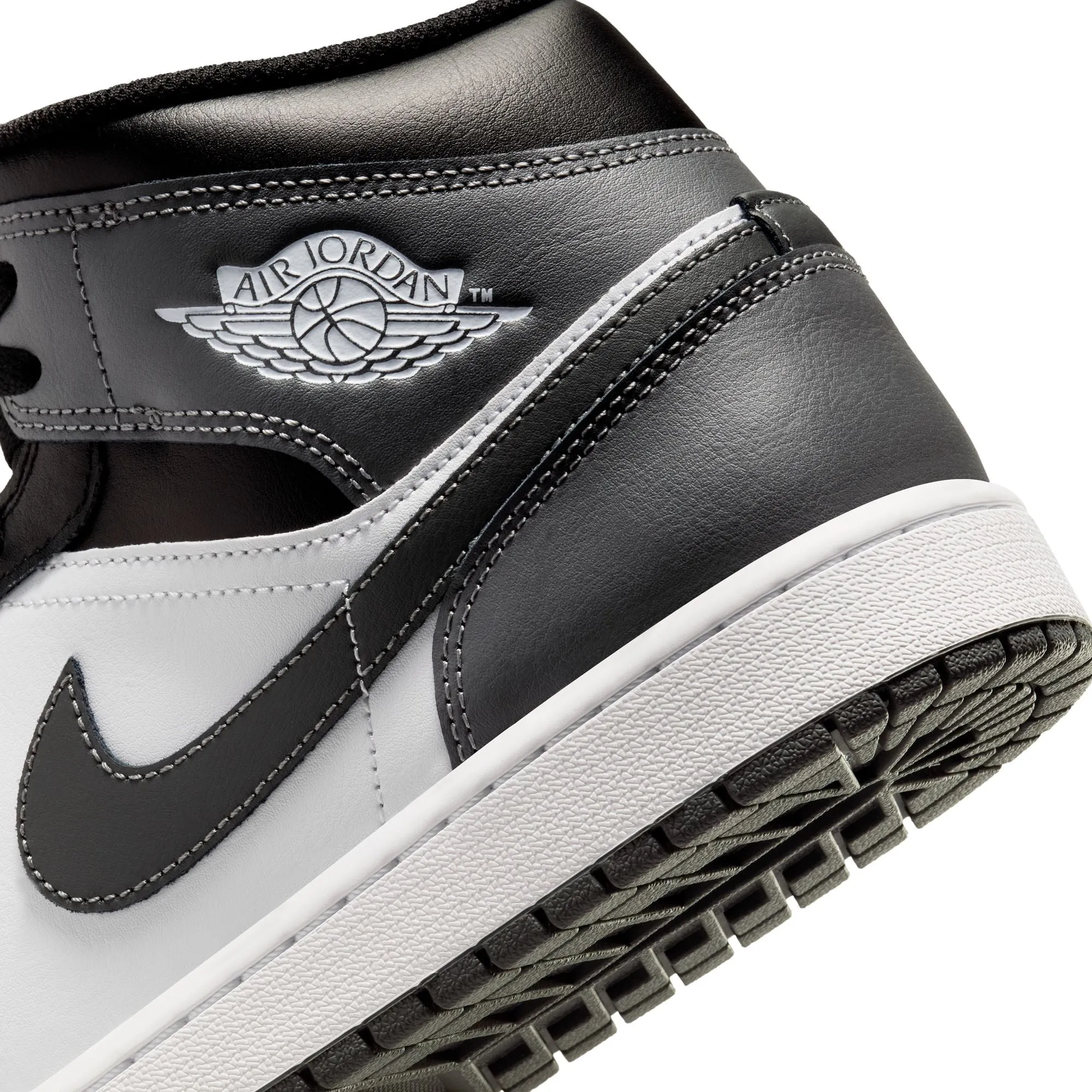 Air Jordan 1 Mid Black/Iron Grey-White