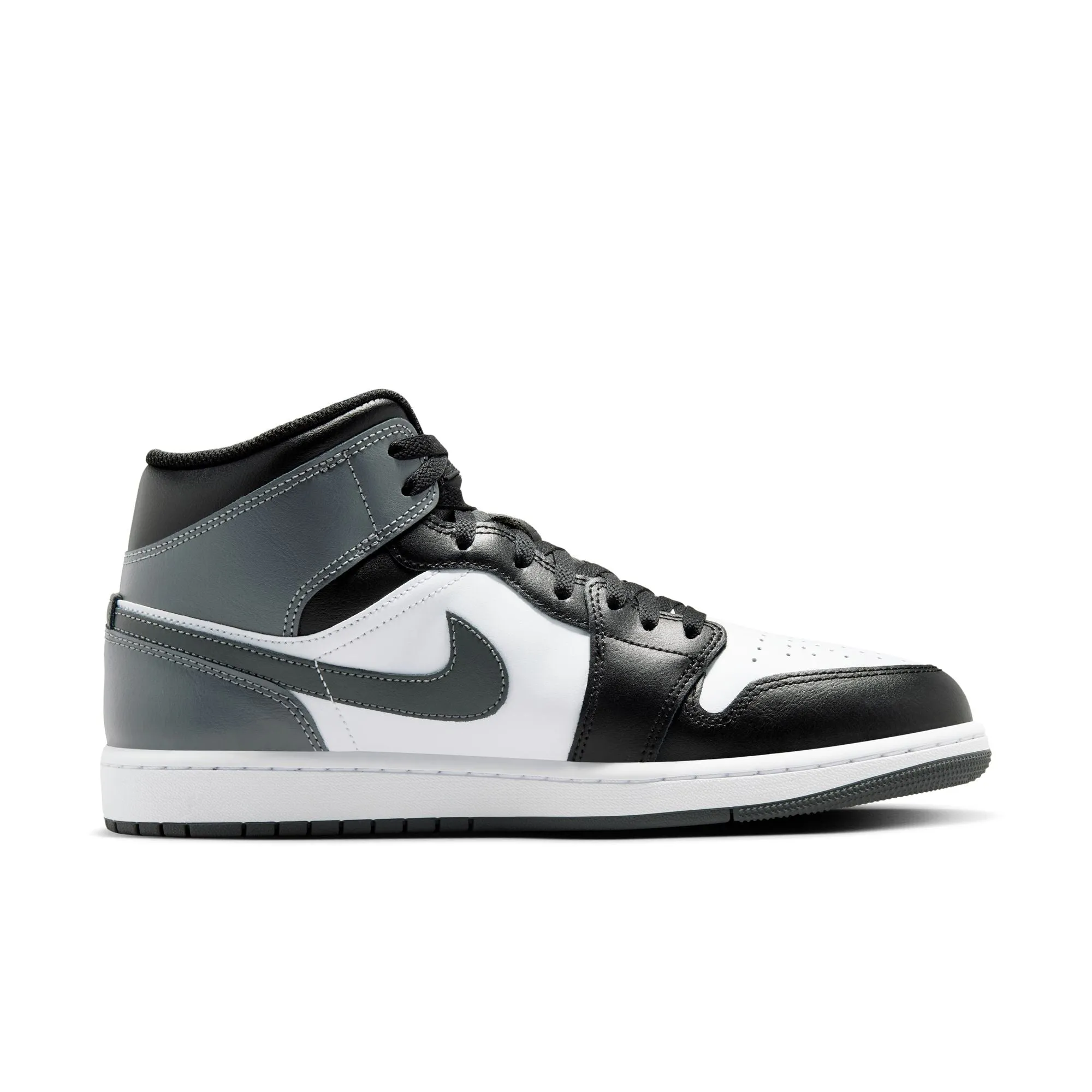 Air Jordan 1 Mid Black/Iron Grey-White