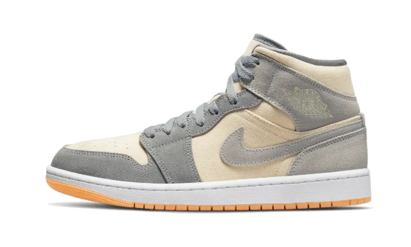 Air Jordan 1 Mid Coconut Milk Particle Grey