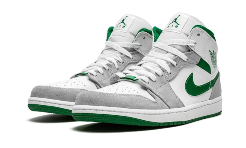 Air Jordan 1 Mid Grey Green