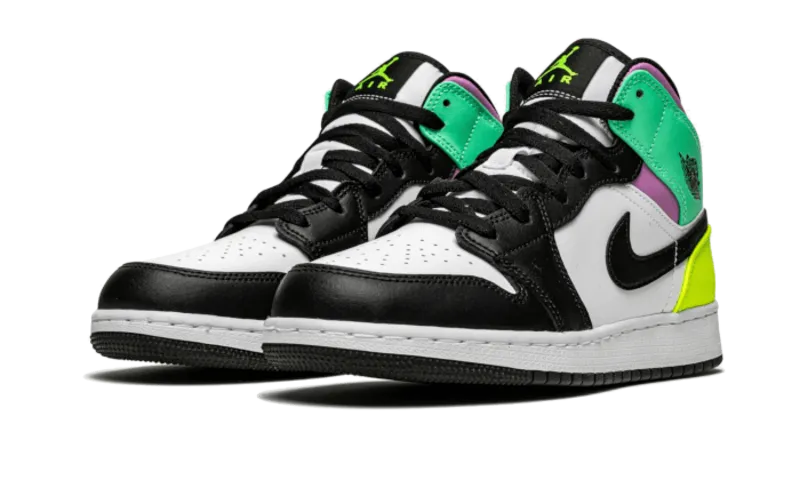 Air Jordan 1 Mid Pastel Black Toe