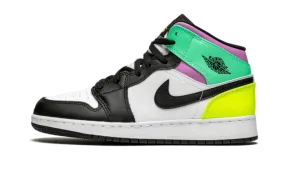 Air Jordan 1 Mid Pastel Black Toe