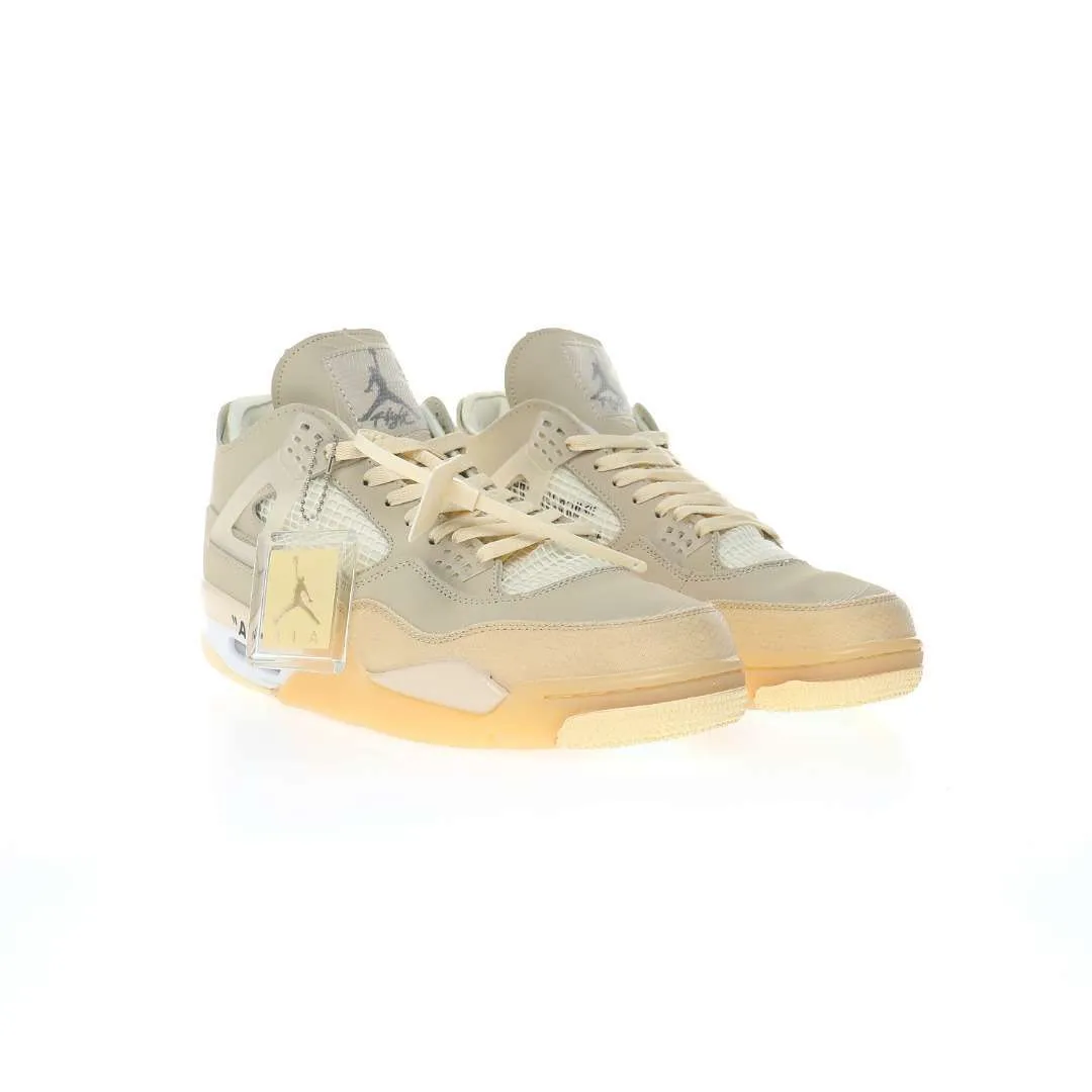 Air Jordan 4 x Off-White «Sail»