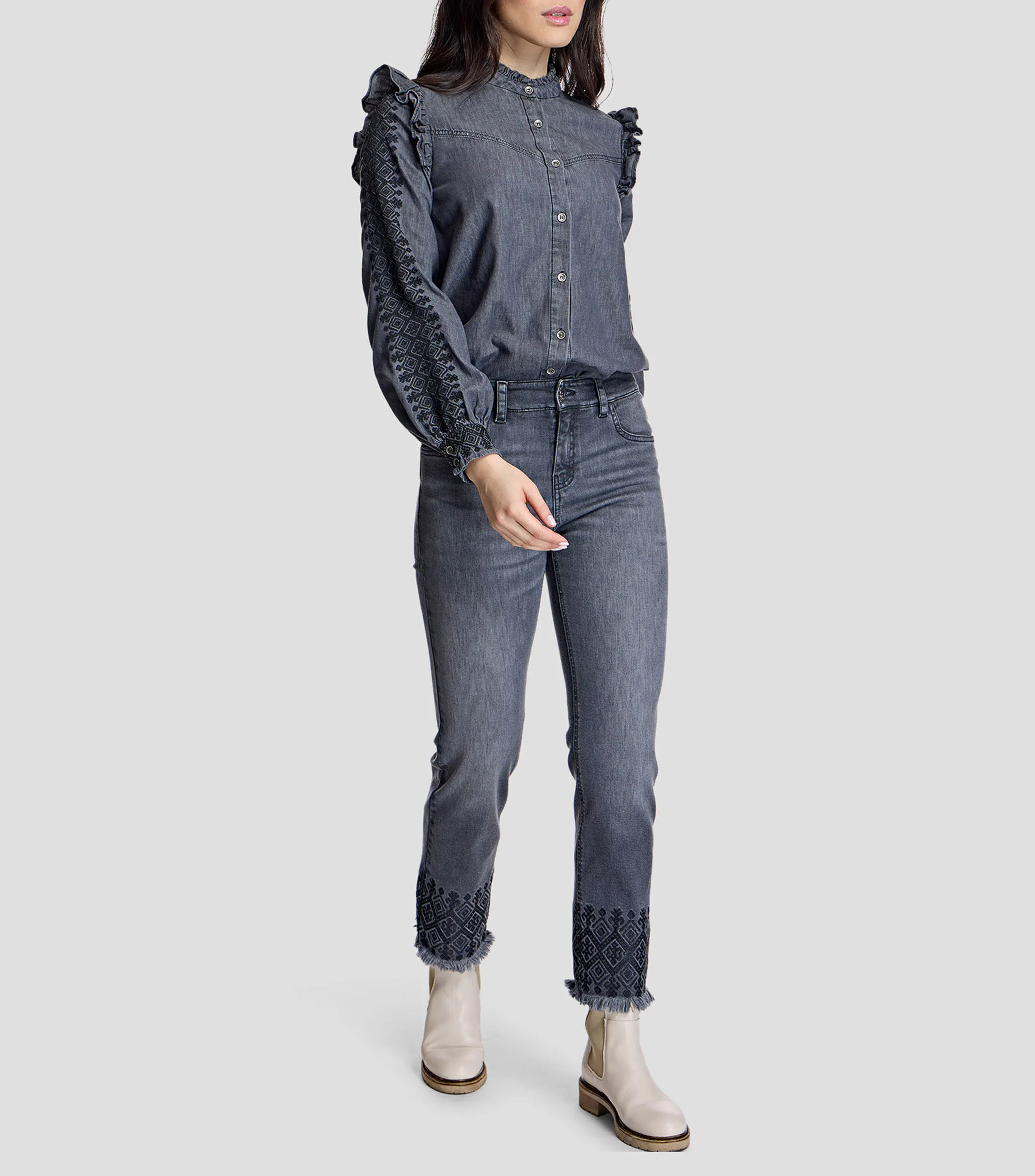 Alba Conde Jeans Acampanado Mujer