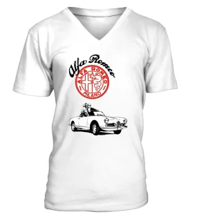 Alfa Romeo Duetto Series 1 Spider red WT (5) Camiseta cuello en V Unisex