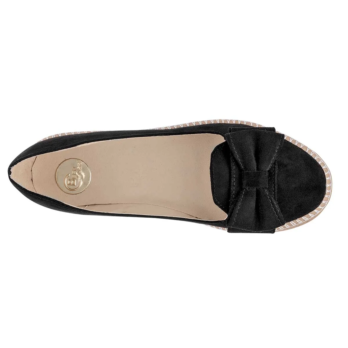 Alpargatas Exterior Sintético Color Negro Para Mujer De Been Class