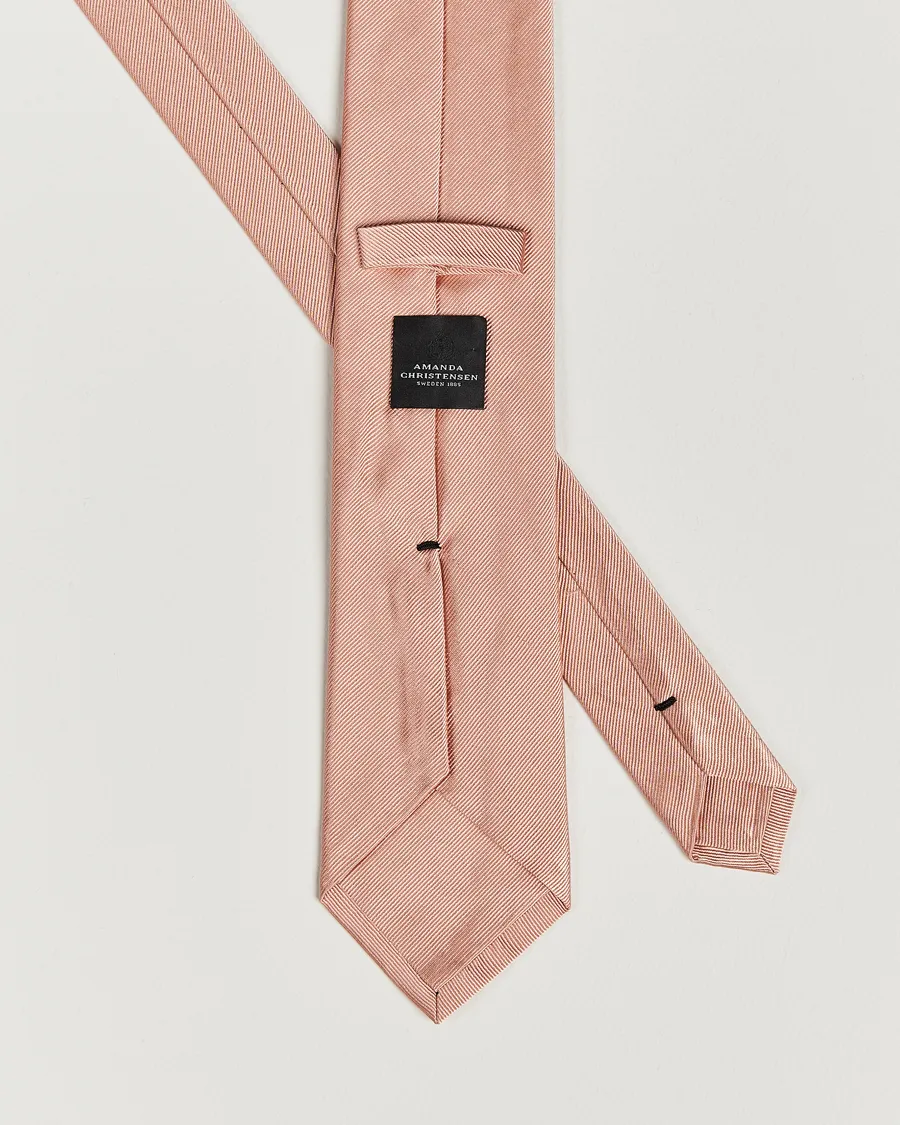 Amanda Christensen Plain Classic Tie 8 cm Powder Pink