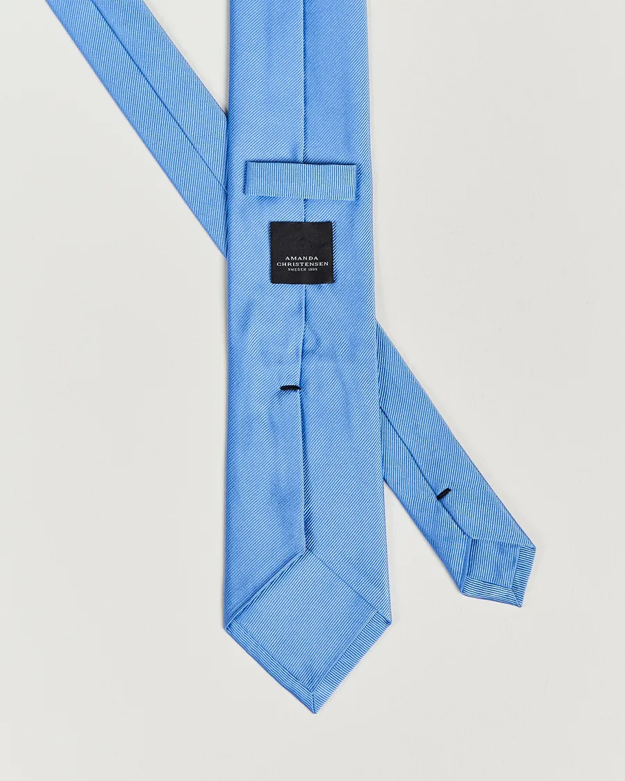 Amanda Christensen Plain Classic Tie 8 cm Sky Blue