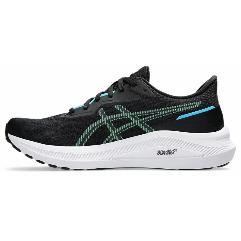 ASICS GT-1000 13 BLACK/DIGITAL AQUA 1011B858 001