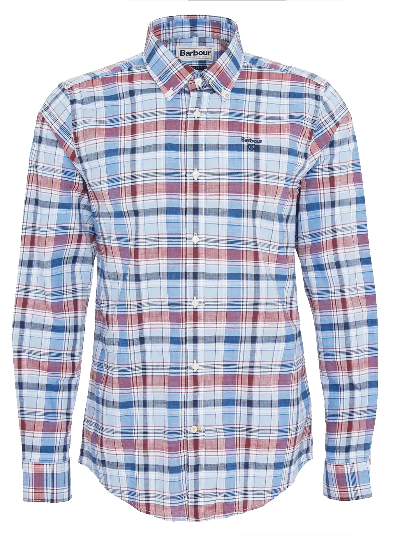 BARBOUR HUTTON TAILORED SHIRT CLASSIC RED