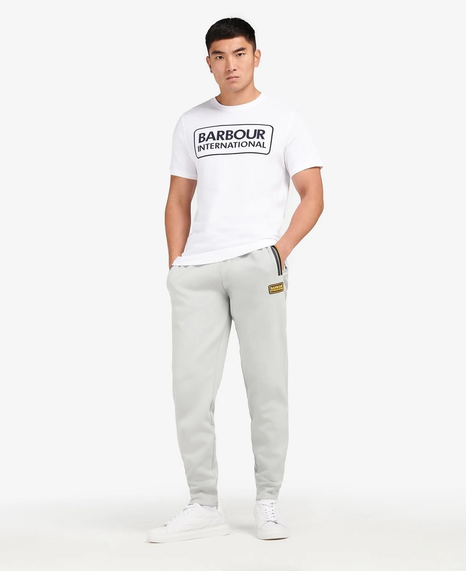 BARBOUR INTERNATIONAL GRAPHIC TEE CLASSIC WHITE