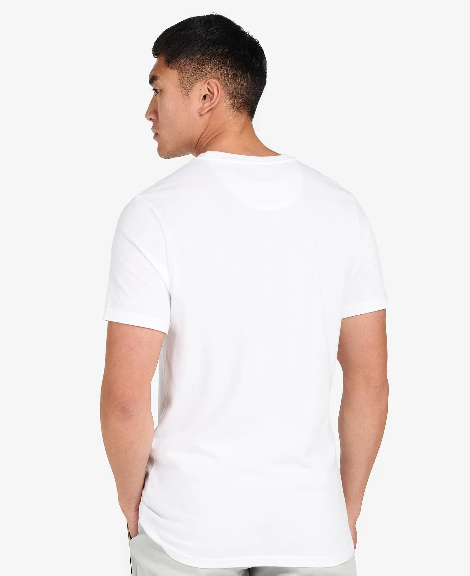 BARBOUR INTERNATIONAL GRAPHIC TEE CLASSIC WHITE