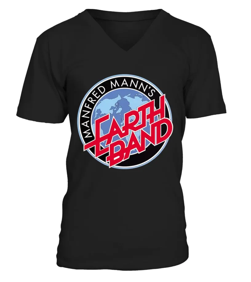 BBRB-099-BK. Manfred Mann's Earth Band Camiseta cuello en V Unisex