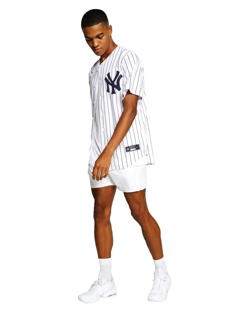 Beisbolera nike blanca new york yankees stripes shirt