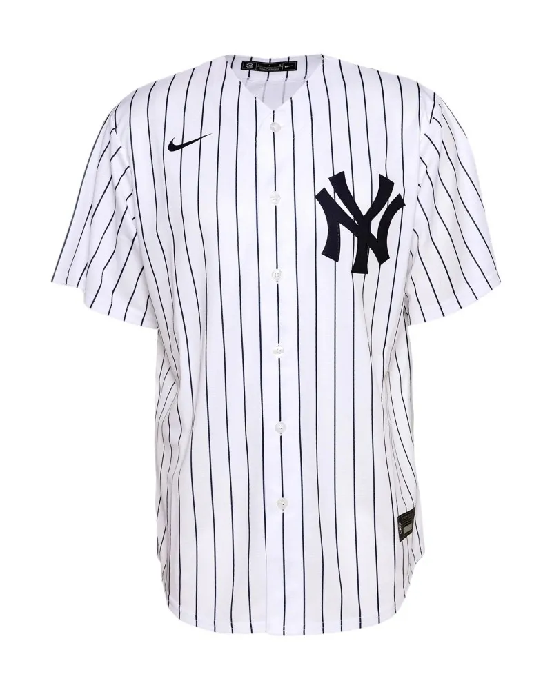 Beisbolera nike blanca new york yankees stripes shirt