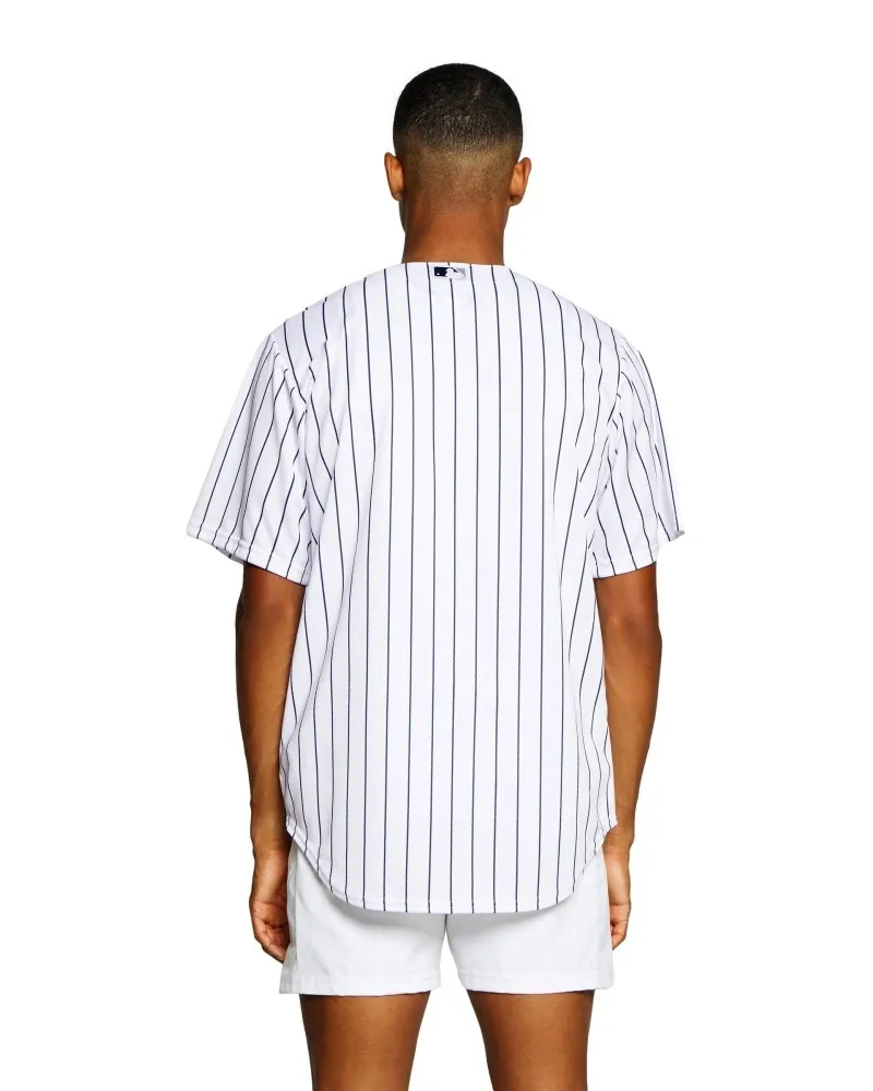 Beisbolera nike blanca new york yankees stripes shirt