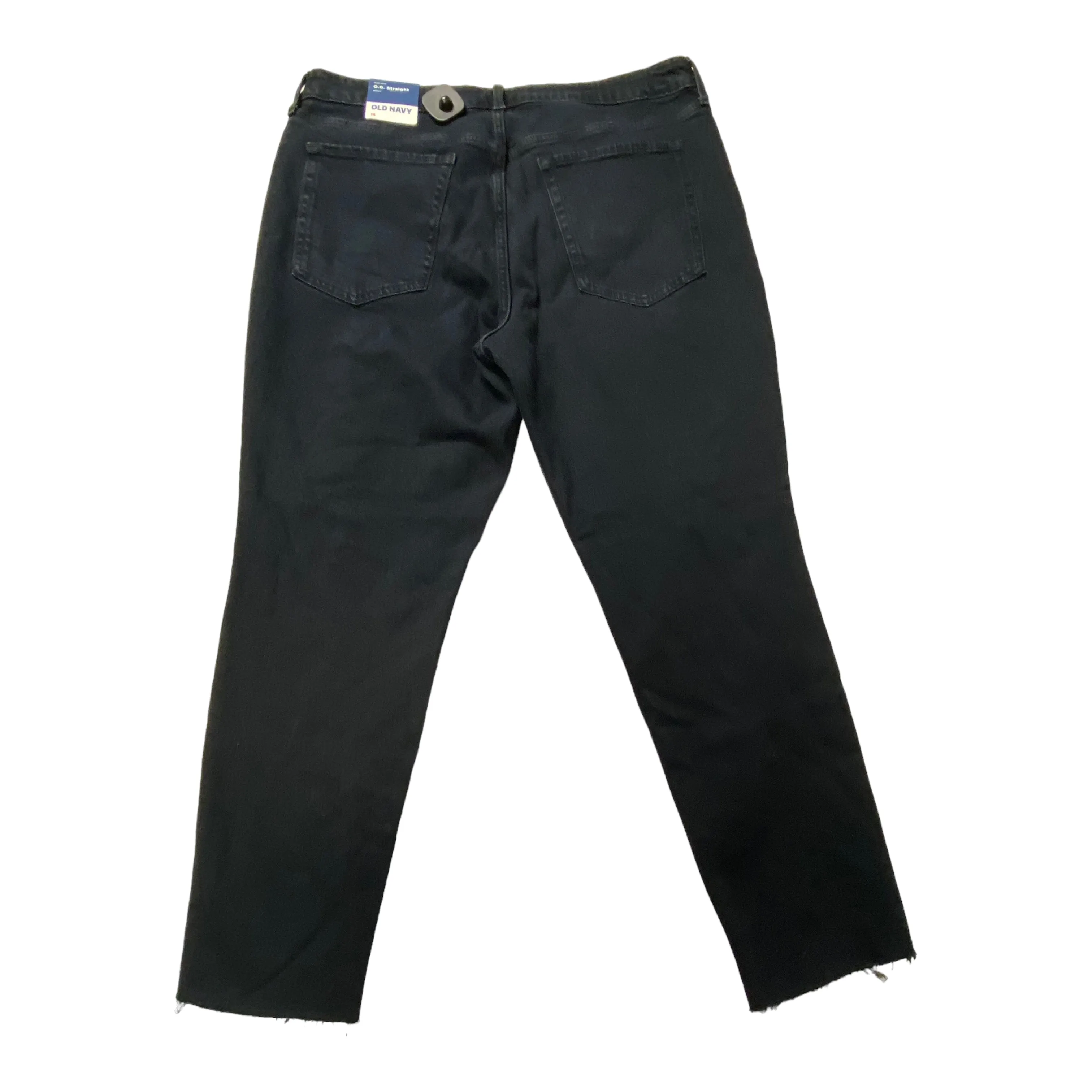 Black Jeans Straight Old Navy, Size 16