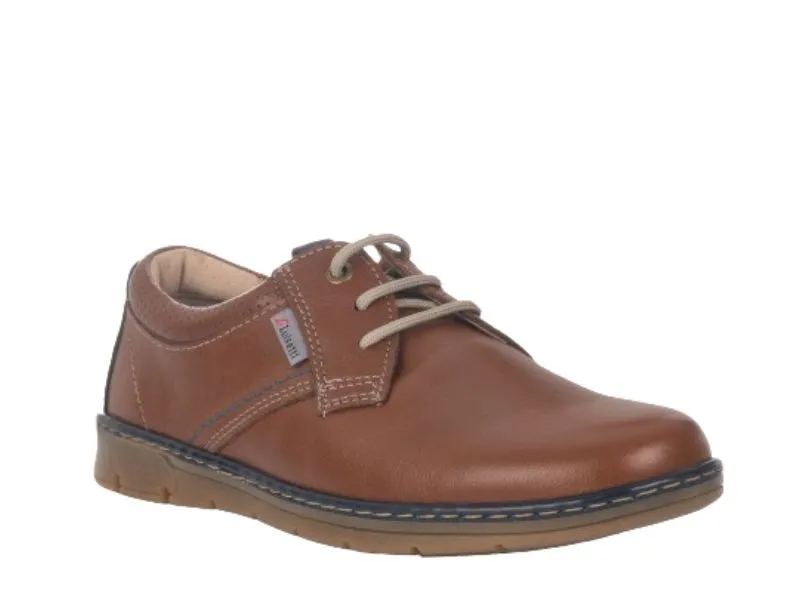 BLUCHER DE PIEL PARA HOMBRE LUISETTI EN COLOR CUERO 23321NA