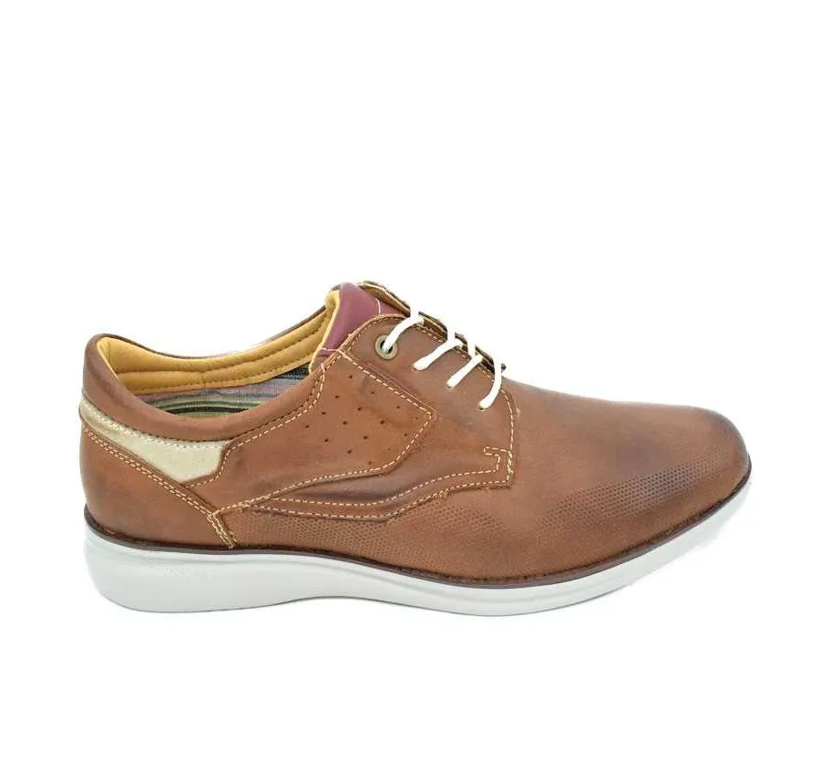 BLUCHER PIEL CAMEL ZAPATO CORDÓN PARA HOMBRE CON PLANTILLA PIEL