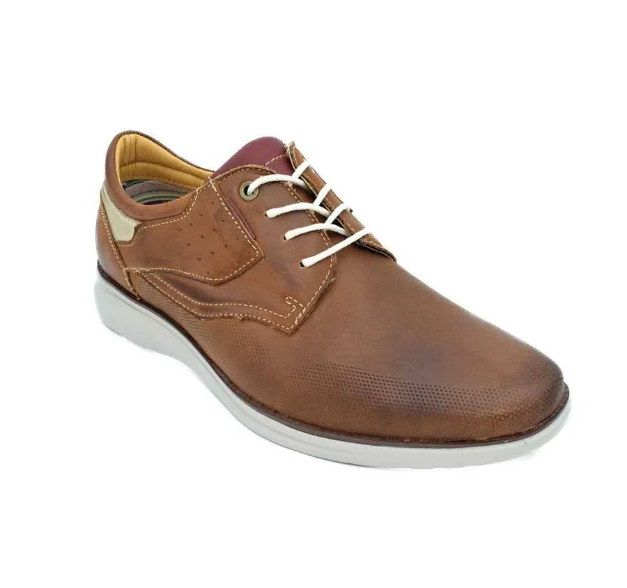 BLUCHER PIEL CAMEL ZAPATO CORDÓN PARA HOMBRE CON PLANTILLA PIEL