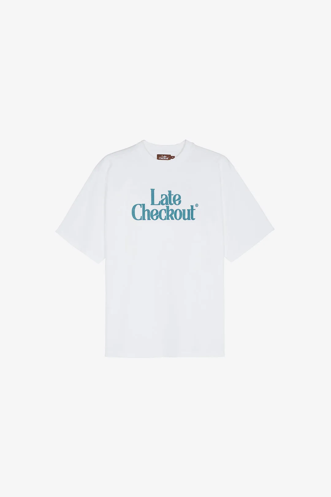 Blue Logo White Tee