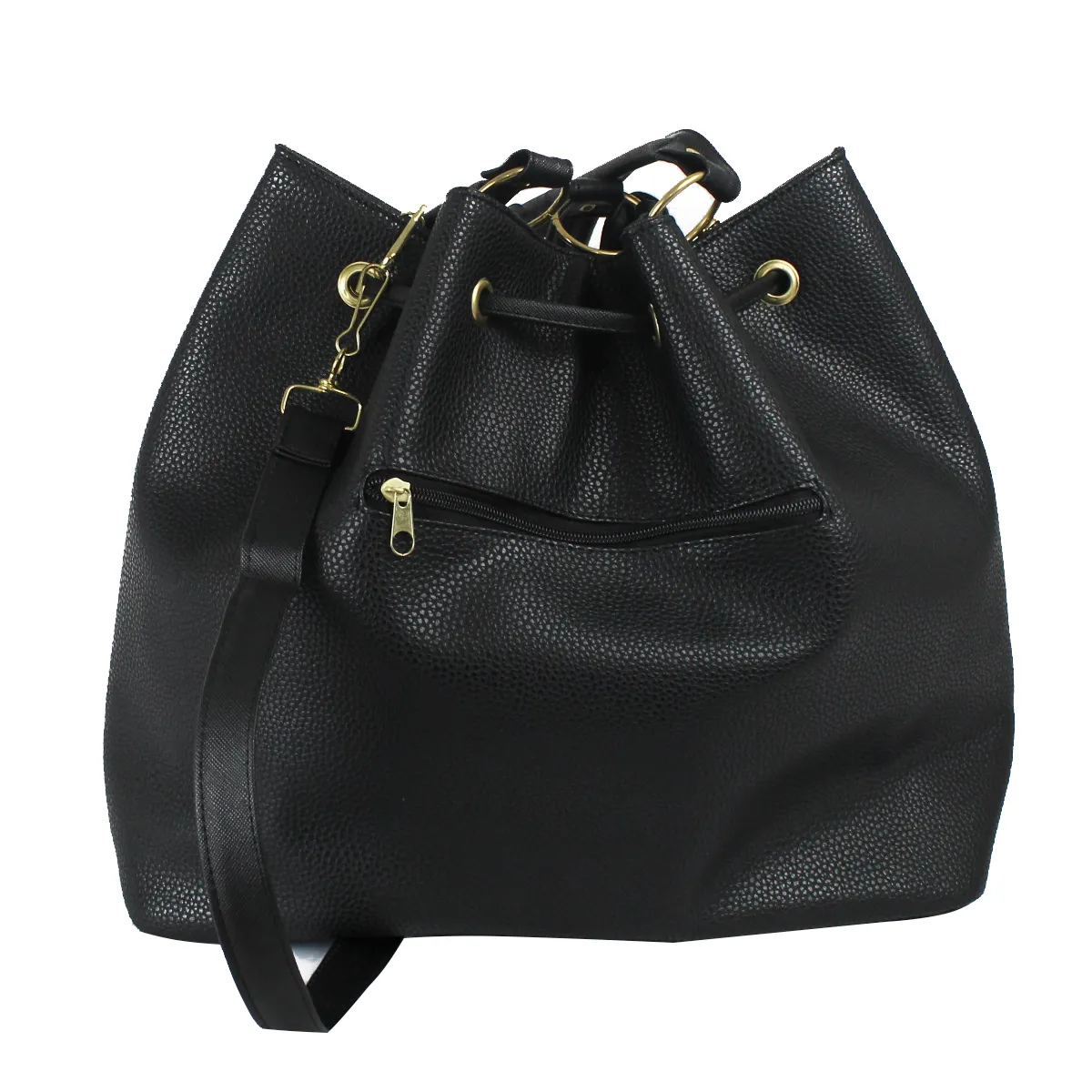 Bolsa Tote Amplia Para Mujer Convertible a Morral Color Negro