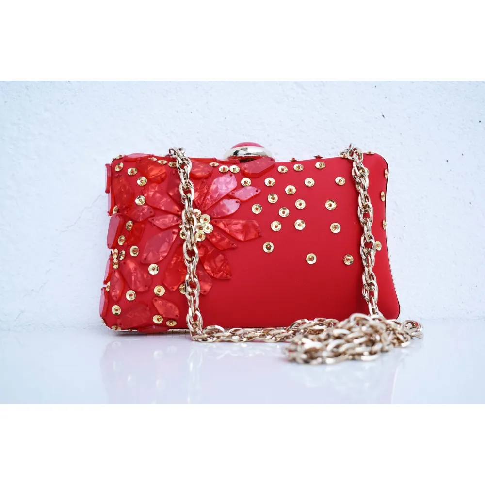 Bolso de fiesta VEGANO | VOLUMBAGS 1843809 ROJO