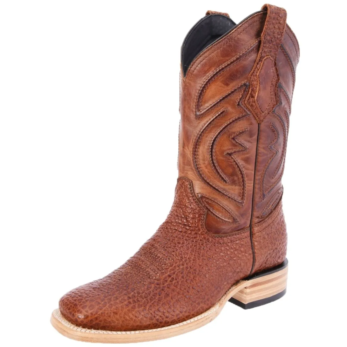 Botas de Cuero Cuello de Toro Completo Original Horma Rodeo WD-276