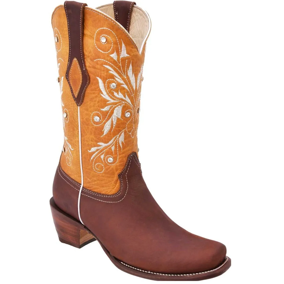 Botas de Cuero Horma Rodeo para Mujer WD-467