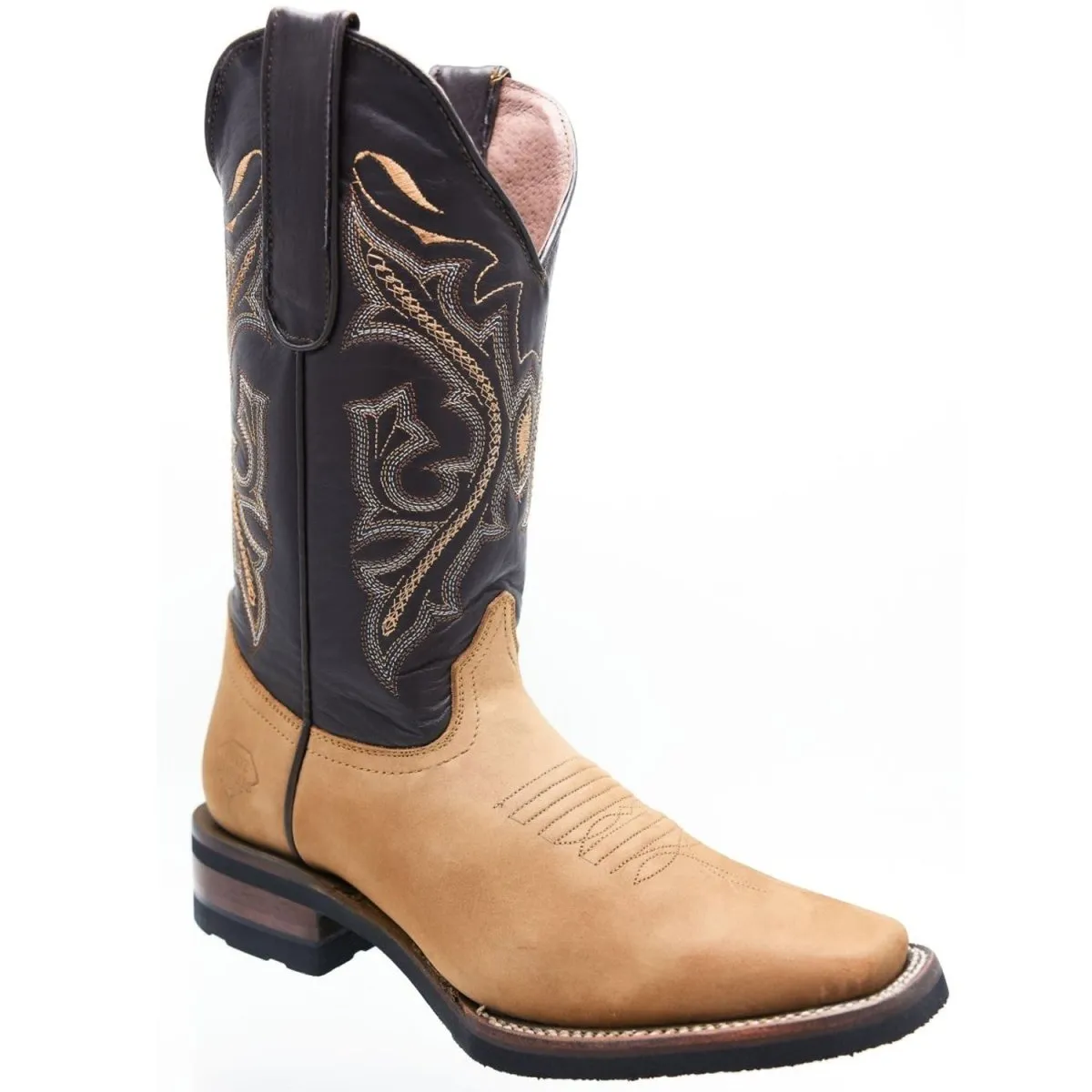 Botas de Cuero Original Horma Rodeo para Mujer Color Cafe WD-522