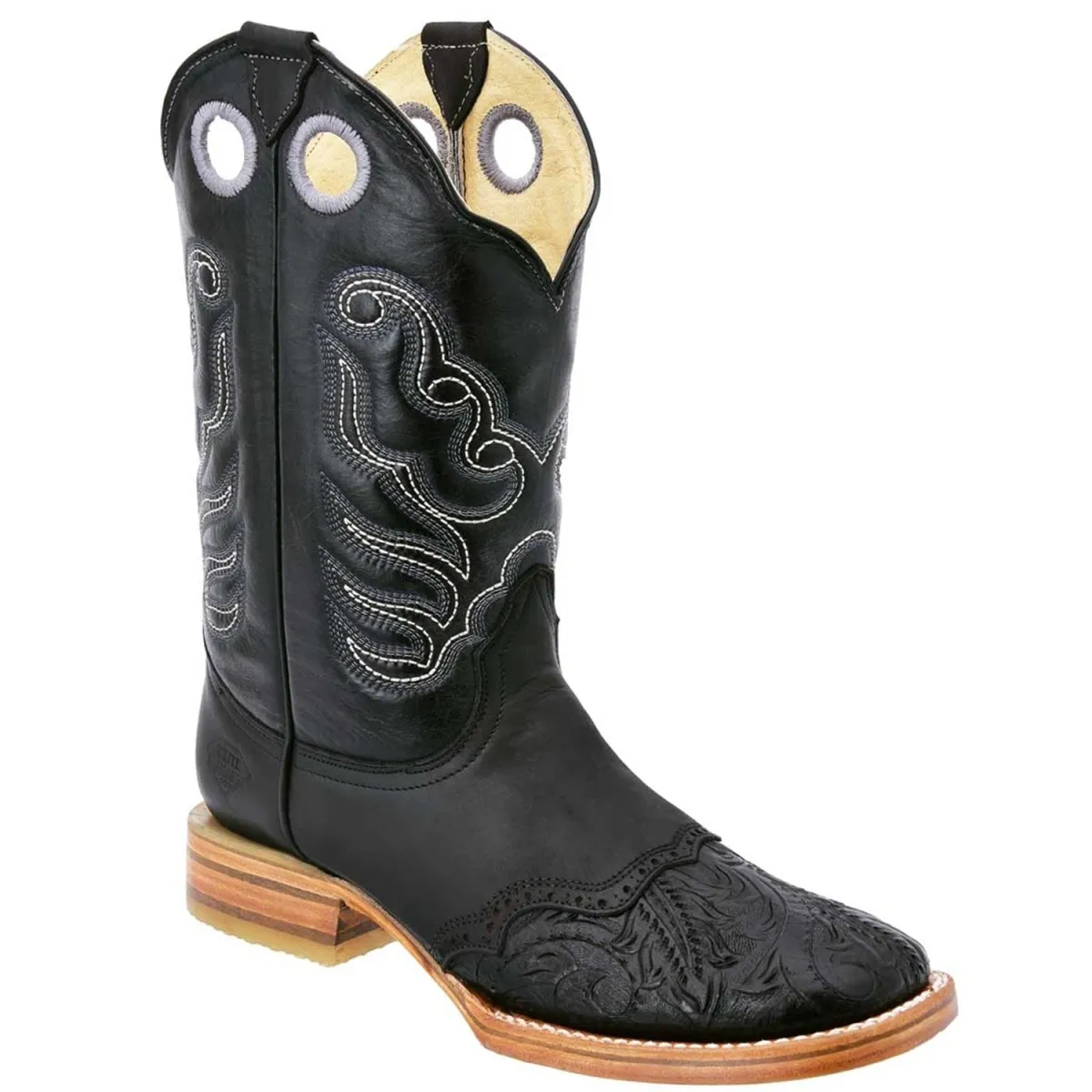 Botas de Cuero Punta Cincelada Original Horma Rodeo WD-280