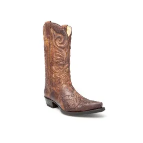 Botas Sendra 11472 Cuervo Western para hombre en cuero marrón