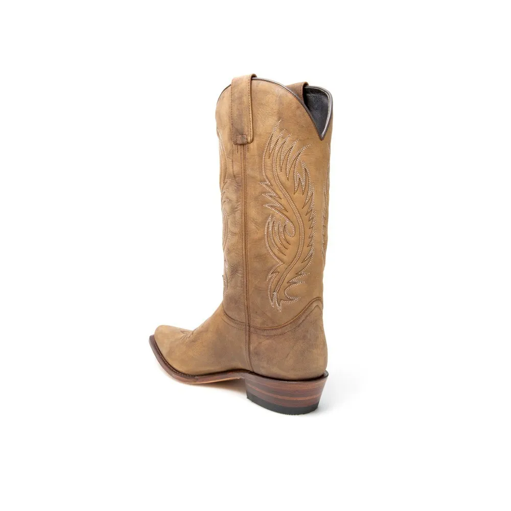 Botas Sendra 12632 Lucky Western para hombre en cuero marrón