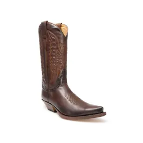 Botas Sendra 2073 Cuervo Western para hombre en cuero marrón snowboot