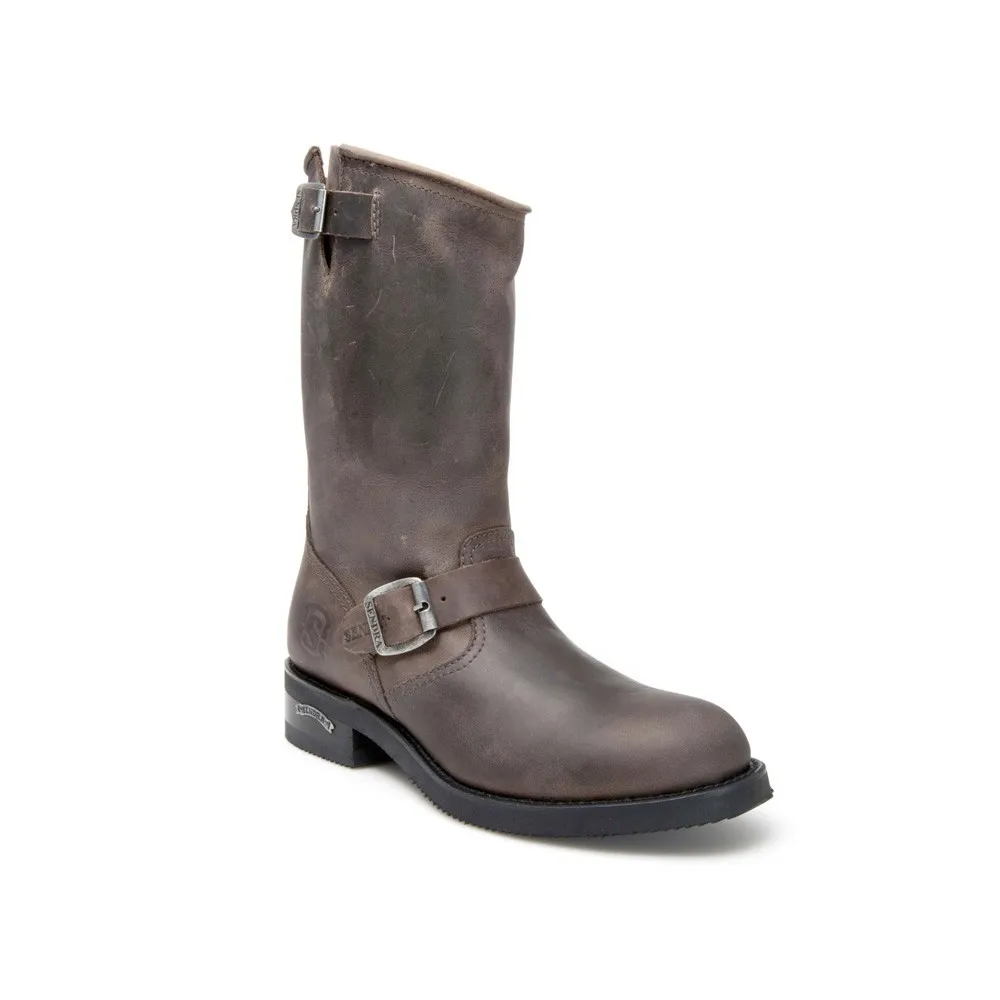 Botas Sendra 2944 Carol Motera para hombre en cuero gris con 2 hebillas