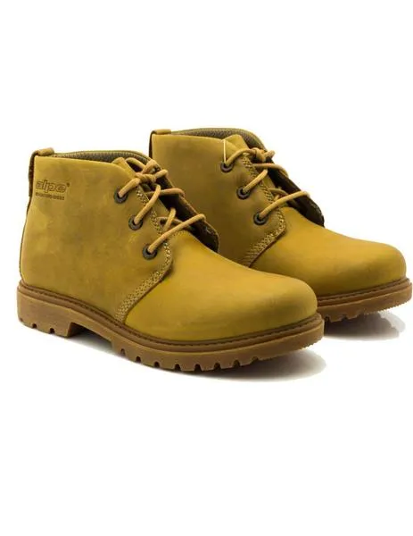 botin alpe de piel amarillo 2055 09 36