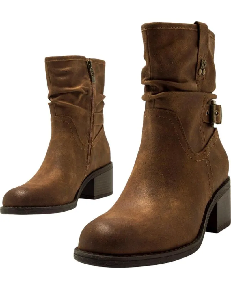 Botines MTNG  de Mujer BOTINES DE MUJER MUSTANG 59351 EN  CUERO