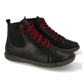 BOTINES MUJER NEGROS PIEL MOD. LEONARD NE