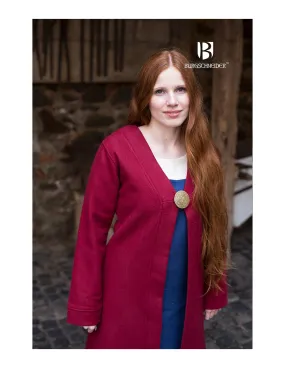 Brial Medieval Aslaug Rojo en Lana