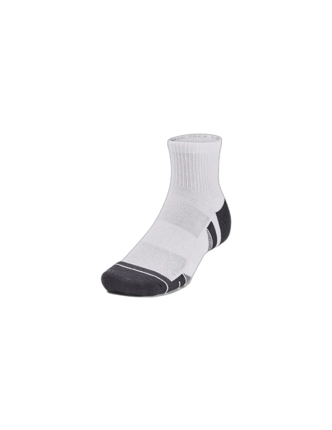 Calcetines de Fitness Under Armour Performance Tech 3Pk Qtr Blanco