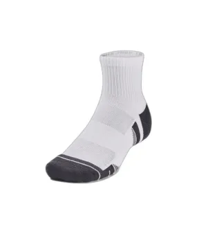 Calcetines de Fitness Under Armour Performance Tech 3Pk Qtr Blanco