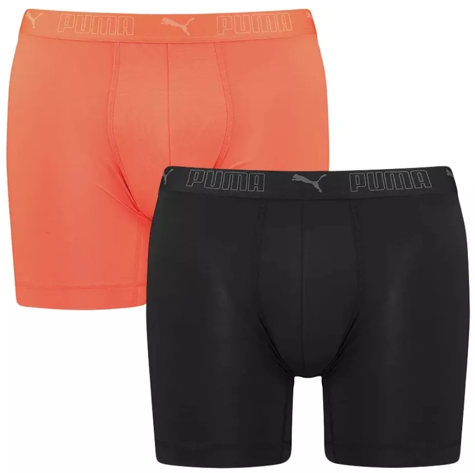 Calzoncillos bóxer Puma Sport Mircofiber Long Boxer 2p