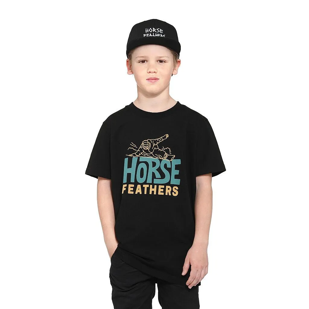 camisa Horsefeathers Joyride - Black - unisex junior