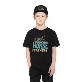 camisa Horsefeathers Joyride - Black - unisex junior