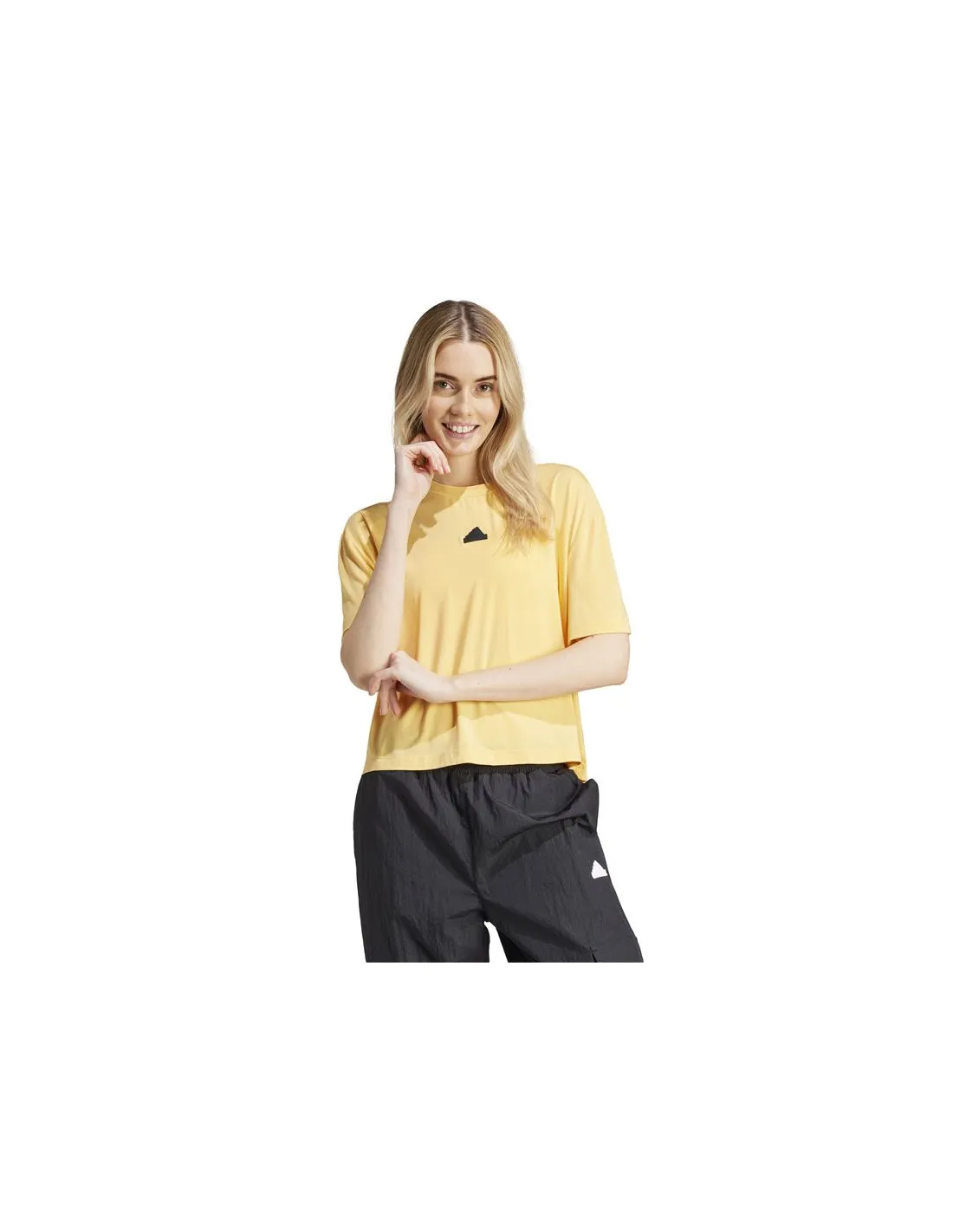 Camiseta adidas City Escape Q2 Loose Mujer Amarillo